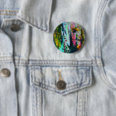 ステンドグラス効果抽象芸術モダンアート写真 缶バッジ (インサイチュ)