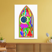 ステンドグラス効果 キャンバスプリント (インサイチュ (リビング))