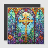 ステンドグラス十字 (正面/裏面)