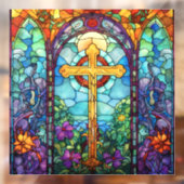 ステンドグラス十字 ウィンドウサイン (シート2)