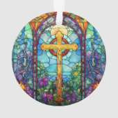 ステンドグラス十字 オーナメント (裏面)