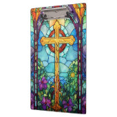 ステンドグラス十字 クリップボード (左)