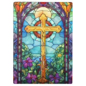 ステンドグラス十字 クリップボード (裏面)