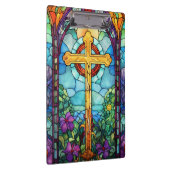 ステンドグラス十字 クリップボード (右)