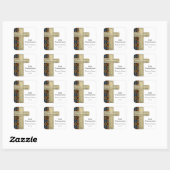 ステンドグラス十字 スクエアシール (シート)