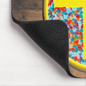 ステンドグラス十字 マウスパッド (コーナー)