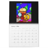 ステンドグラス吸気2022年カレンダー カレンダー (1月 2026)