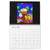 ステンドグラス吸気2022年カレンダー カレンダー (1月 2027)