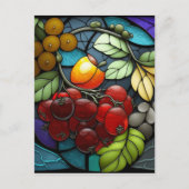 ステンドグラス品種の果実 ポストカード (正面)