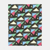 ステンドグラス大柄クリスマスブランケット フリースブランケット (正面)