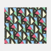 ステンドグラス大柄クリスマスブランケット フリースブランケット (正面(横))