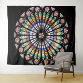 ステンドグラス大聖堂ロゼット タペストリー (インサイチュ(横))