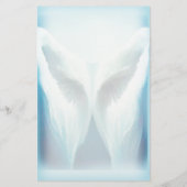 ステンドグラス天使モノグラム文房具 便箋 (裏面)