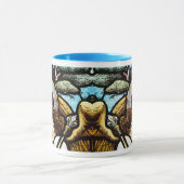 ステンドグラス天使 マグカップ (中央)