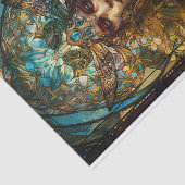 ステンドグラス妖精の女性 薄葉紙 (詳細)