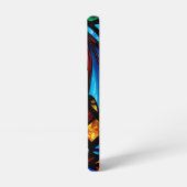 ステンドグラス威厳のあるドラゴン神話最高傑作 SAMSUNG GALAXYケース (左側面)