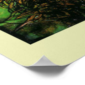 ステンドグラス孔雀の天国 ポスター (角)