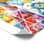 ステンドグラス宇宙 ポスター (角)