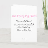 'ステンドグラス'宗教的な復活祭グリーティングカード シーズンカード (裏面)