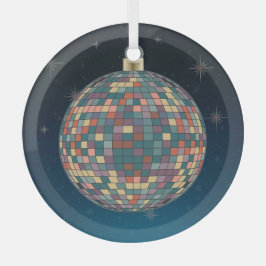 ステンドグラス工芸、ディスコ球用ステンドグラススタイル ガラスオーナメント