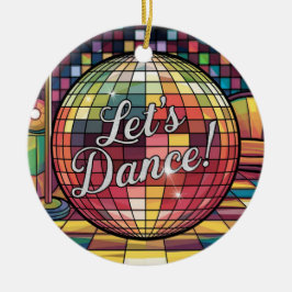 ステンドグラス工芸、ディスコ球用ステンドグラススタイル セラミックオーナメント