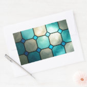 ステンドグラス広場 長方形シール (封筒)