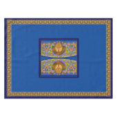 ステンドグラス感謝祭トルコ52インチx 70インチ テーブルクロス (正面(横))