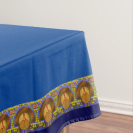 ステンドグラス感謝祭トルコ52インチx 70インチ テーブルクロス