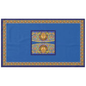 ステンドグラス感謝祭トルコ60" x 104"テーブル テーブルクロス (正面(横))