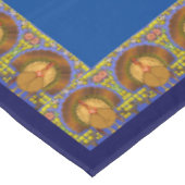 ステンドグラス感謝祭トルコ60" x 104"テーブル テーブルクロス (アングル)