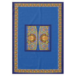 ステンドグラス感謝祭トルコ60" x 84" テーブルクロス