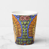 ステンドグラス感謝祭トルコ 紙コップ (右)