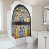 ステンドグラス扉 シャワーカーテン (インサイチュ)