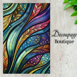 ステンドグラス抽象芸術羽毛の分離 薄葉紙