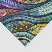 ステンドグラス抽象芸術羽毛の分離 薄葉紙 (詳細)