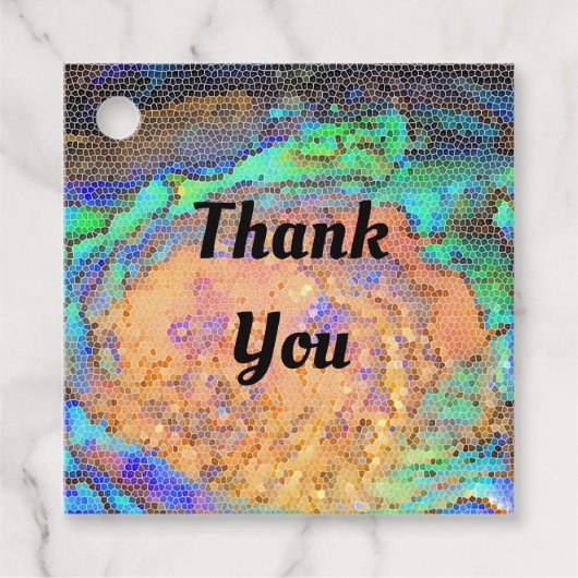 ステンドグラス抽象芸術 フェイバータグ (正面)