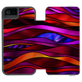 ステンドグラス抽象芸術 INCIPIO iPhoneウォレットケース (フォリオ Open)