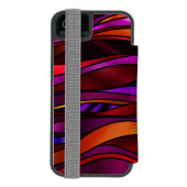 ステンドグラス抽象芸術 INCIPIO iPhoneウォレットケース (フォリオ裏面)