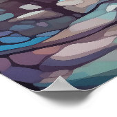 ステンドグラス教会のポスター ポスター (角)