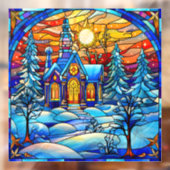 ステンドグラス教会の窓にしがみつく ウィンドウサイン (シート2)