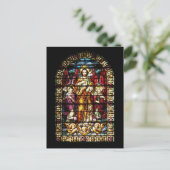 ステンドグラス教会の窓はがき ポストカード (スタンド正面)