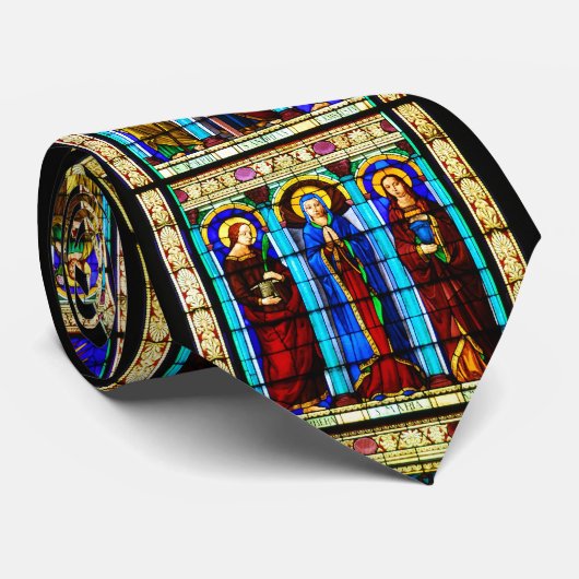 ステンドグラス教会の窓クリスマスネクタイ ネクタイ (ロール)