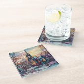 ステンドグラス教会ガラスコースター ガラスコースター (アングル)