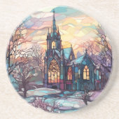 ステンドグラス教会サンドストーンコースター コースター (正面)