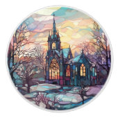 ステンドグラス教会セラミックノブ セラミックノブ (正面)