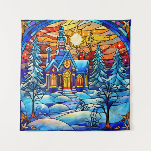 ステンドグラス教会タペストリー タペストリー (正面)