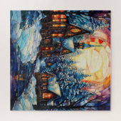 ステンドグラス教会パズル ジグソーパズル (横)