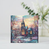 ステンドグラス教会フラットカー空白のド（背面） (スタンド正面)