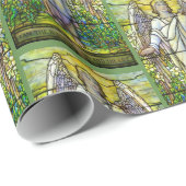 ステンドグラス教会窓の復活の天使 ラッピングペーパー (ロールコーナー)