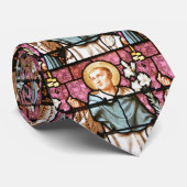 ステンドグラス教会窓の数珠St Dominic ネクタイ (ロール)